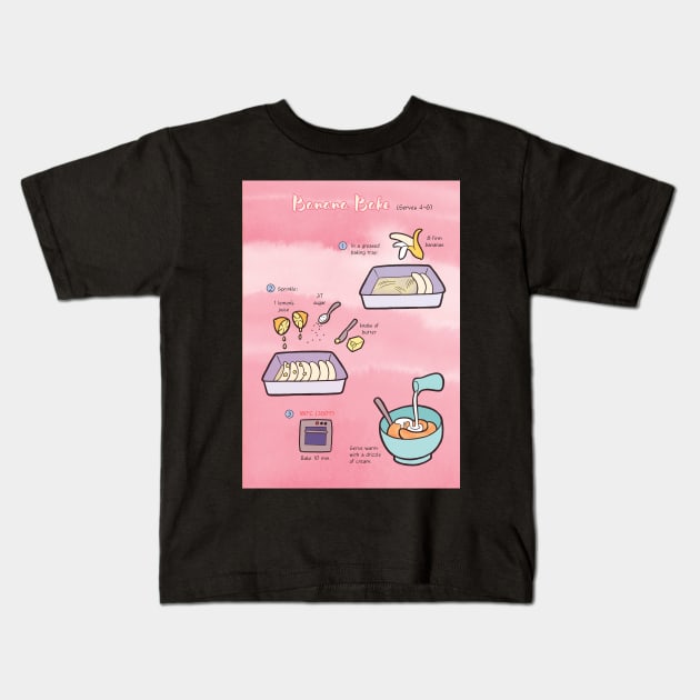 Recipe: Banana bake Kids T-Shirt by Cedarseed